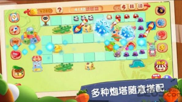 全民果蔬连盟最新版下载,全民果蔬连盟,塔防游戏,闯关游戏
